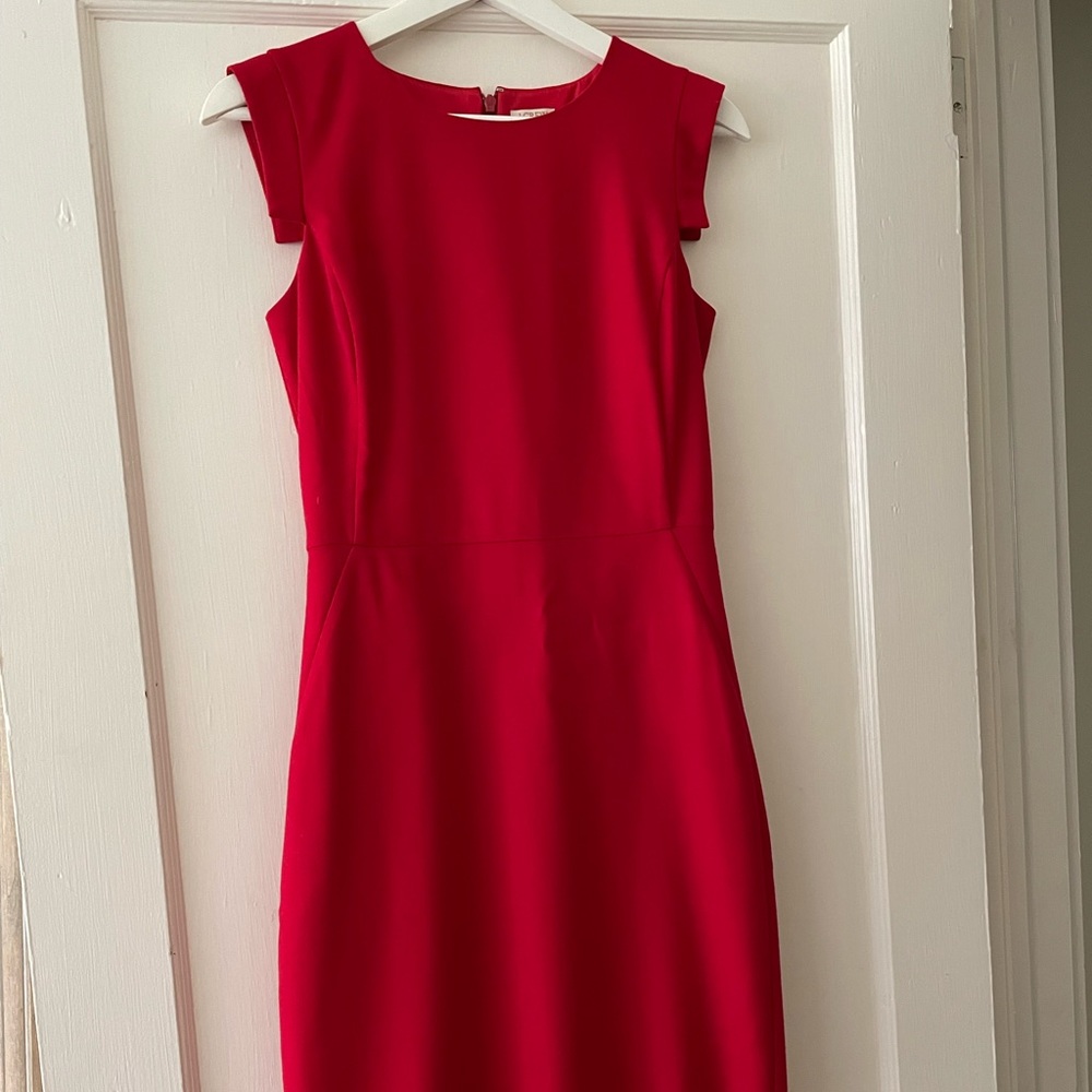 J. Crew Red Sleeveless Dress